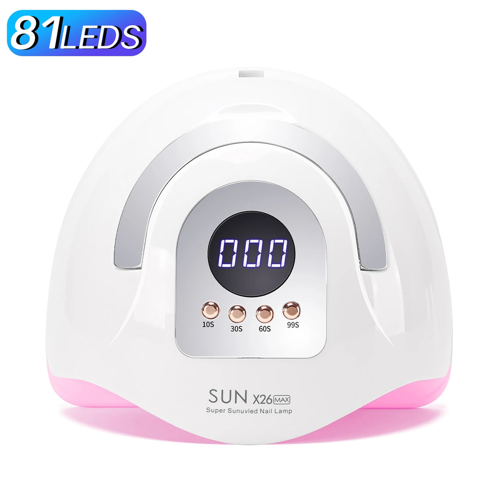 DianaBeauty 90LEDS LED UV Nail Lamp Dryer For Nails 380W Gel Polish Drying Lamp With 4 Timer Setting Auto Sensor Manicure Lamp