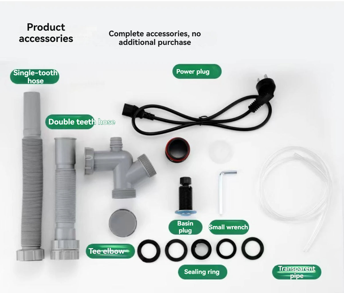 Kitchen Waste Disposer, Household Food Grinder, High-power Kitchen Waste Disposer