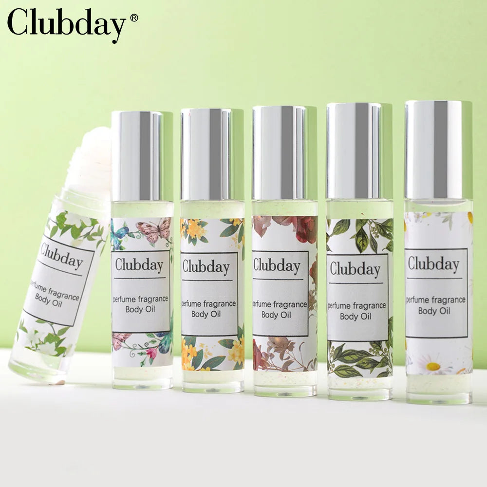 Portable Roll‑on Perfume Oil, Long‑last Fragrance Shimmer Body Highlight Essential Oil Daily Body Scent Makeup Cosmetics