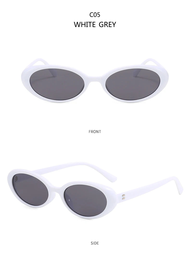 4pcs/7pc Small Oval Sun Glasses Vintage Oval Sunglasses 2024 Men Small Oval Sun Glasses Retro Fashion Women Sun Glasses Oculus ﻿