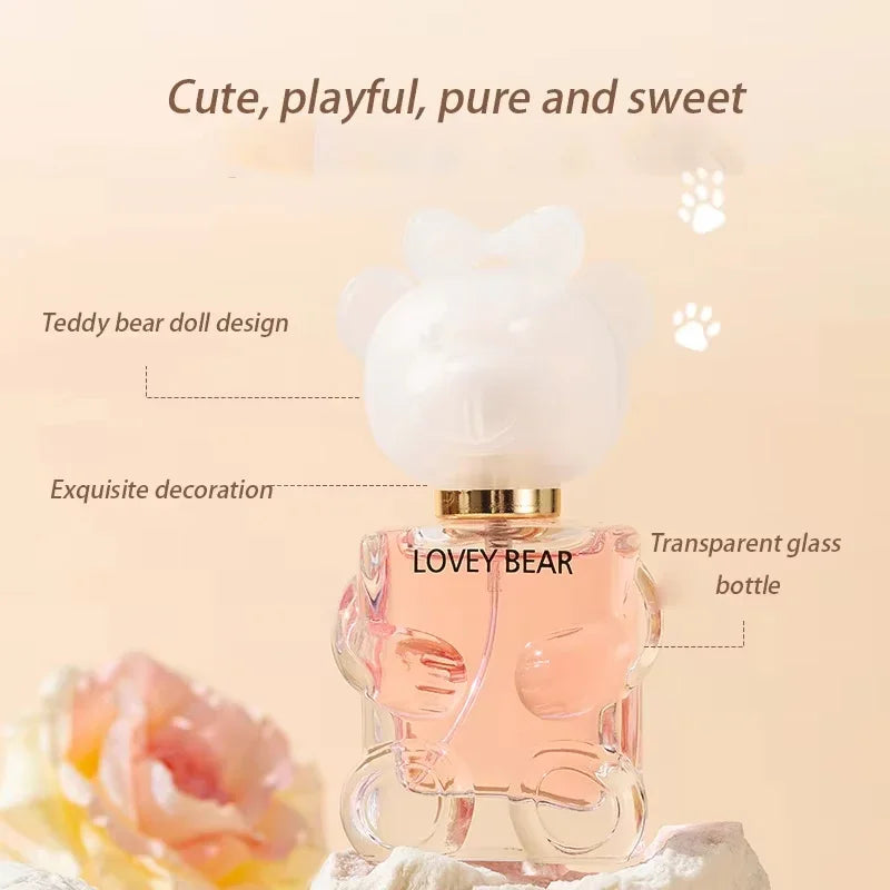 Bear Design Women's Perfume Eau De Parfum Spray Perfume Lasting Fresh Light Fragrance Charm Pheromone For Girls Gifts New