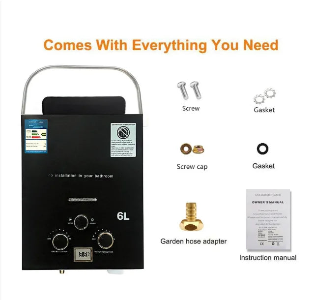 Compact Portable Outdoor Hot Water Heater Mobile Water Heating Equipment For Camping RV Travel Outdoor Shower Supply