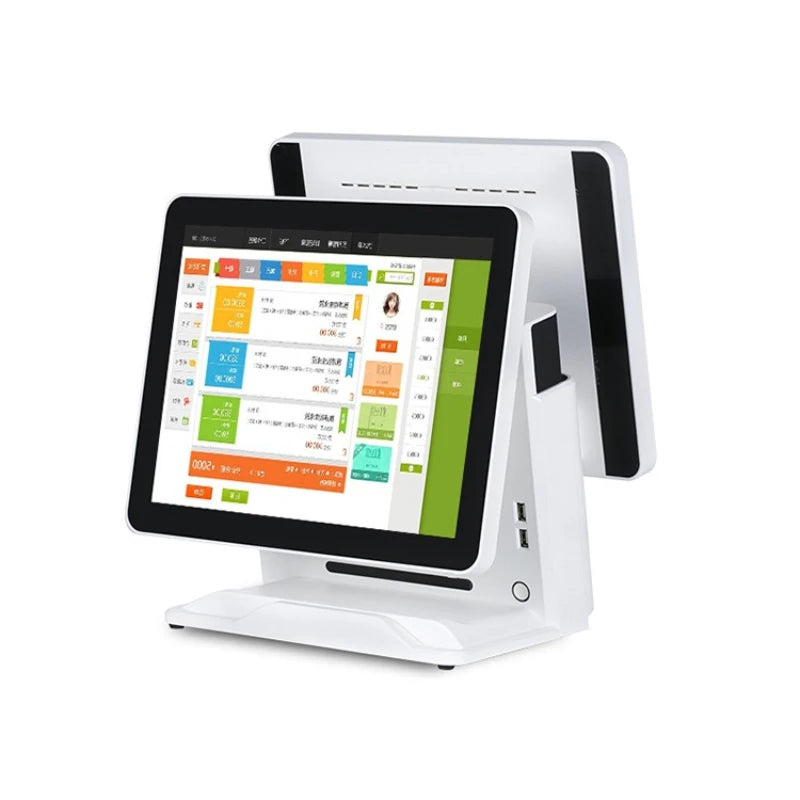 15.6 inch single screen double screen cash register milk tea shop catering touch ordering machine supermarket