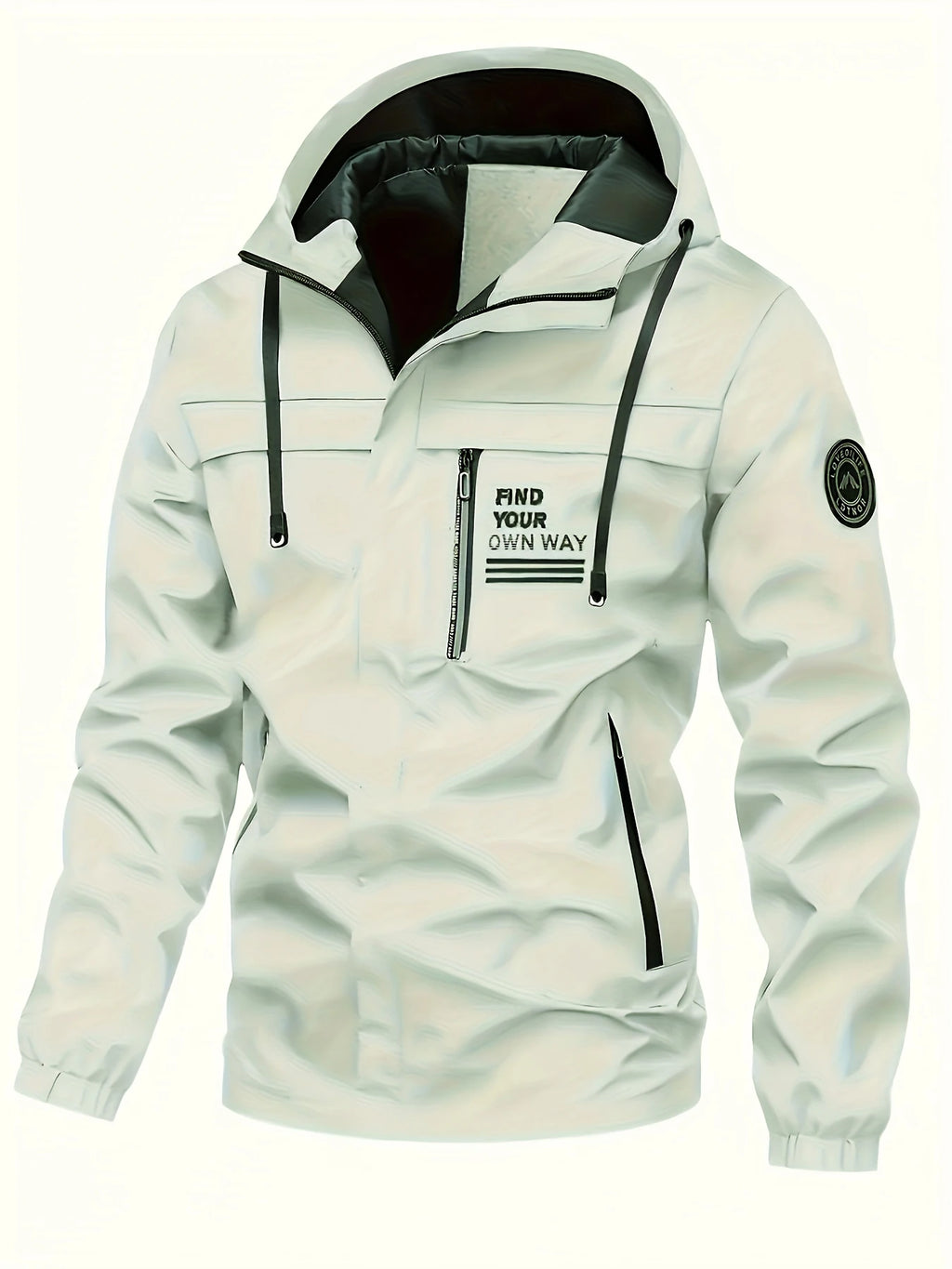 Fashionable Men's Casual Windbreaker Jacket Hooded Jacket Men's Waterproof Outdoor Soft Shell Winter Outwear Clothing Warm Plus Size
