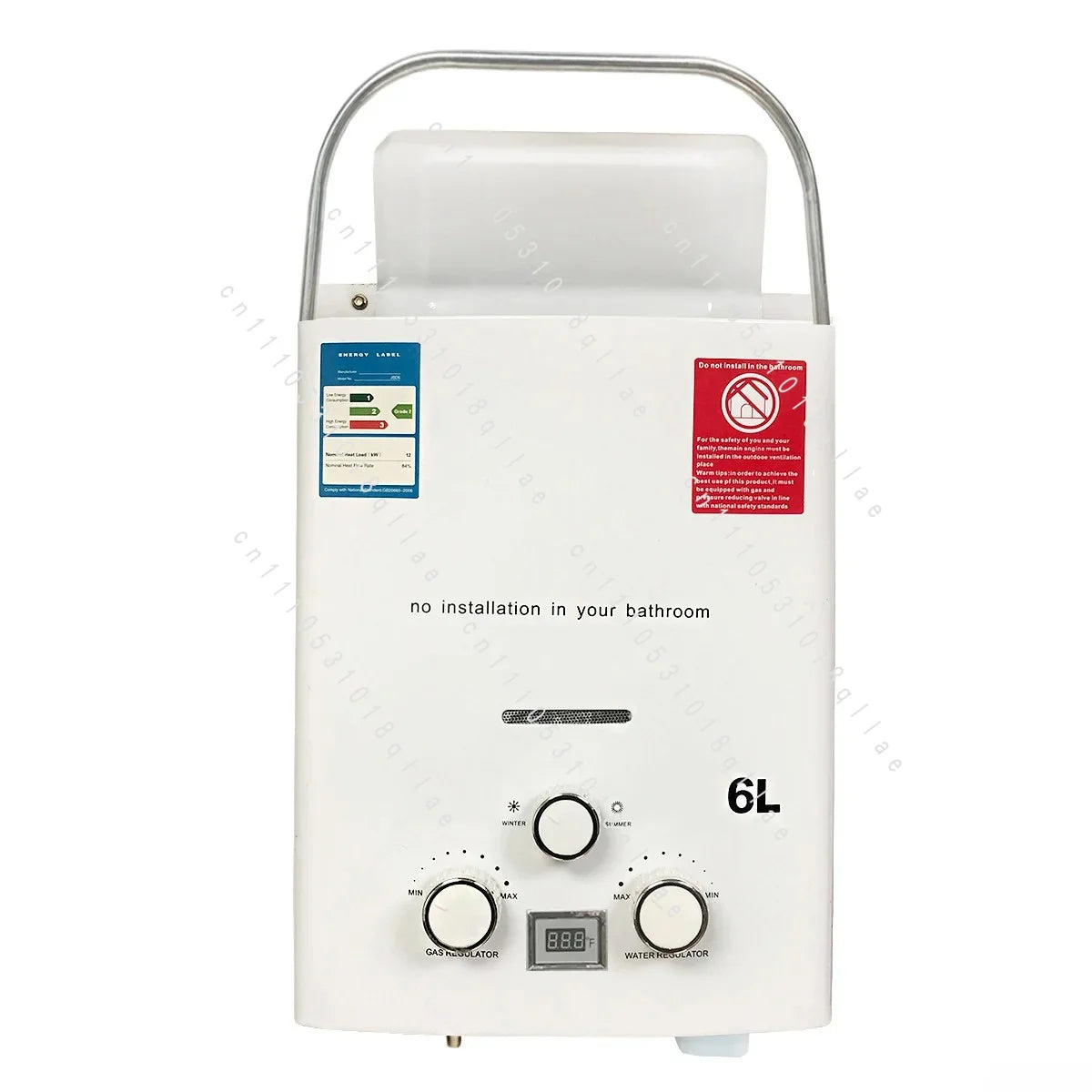 New Portable Gas Water Heater for RV Outdoor Camping Handheld Instant Hot Water Device