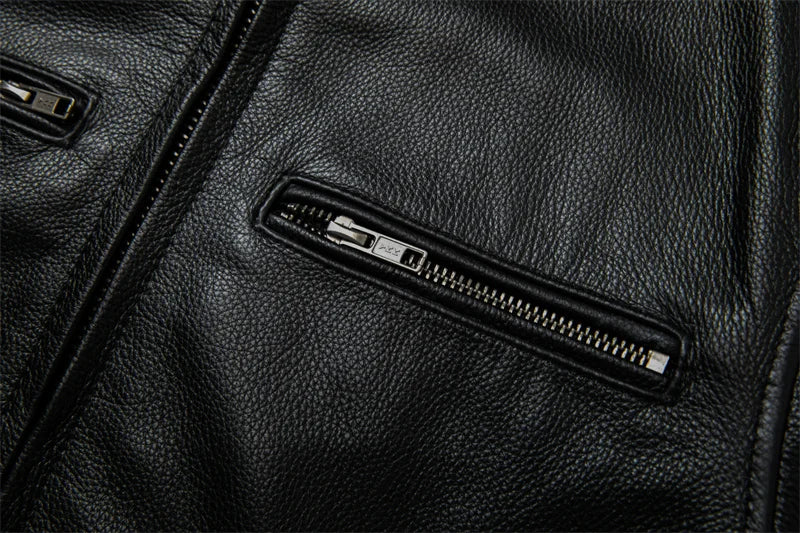 Motorcycle Leather Jacket Off-road Motorcycle Racing Anti Fall And Windproof Riding Jacket Men's Casual Leather Jacket