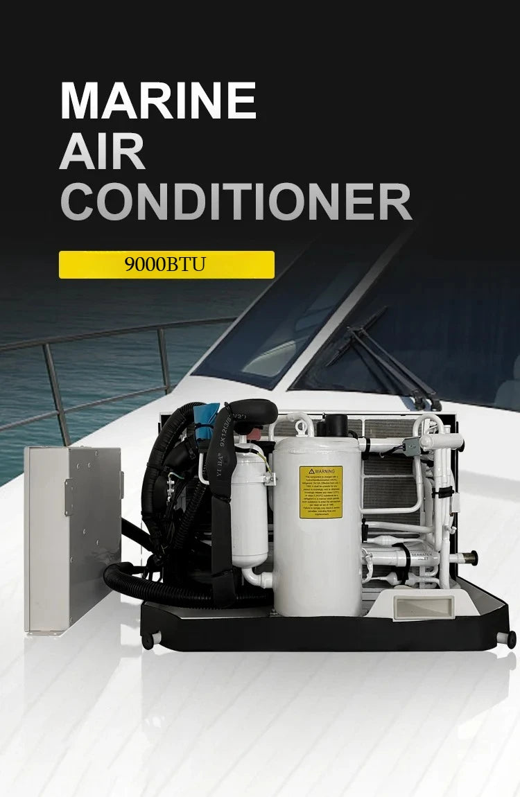 9000BTU Self-Contained AC Marine Air Conditioner Heating Cooling System For Boats