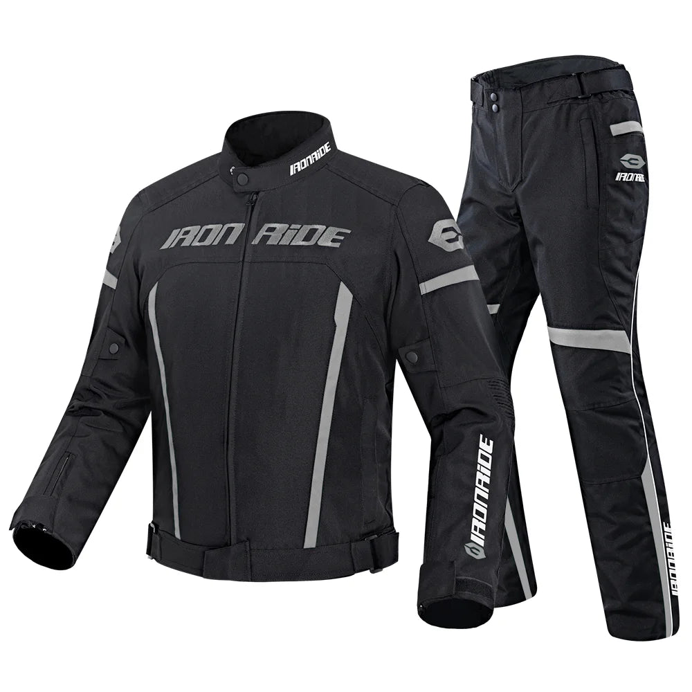 Motocross Jacket Motorcycle Jacket Pants Suit Waterproof Reflective Racing Jacket Men Biker Motorcycle Clothing Four Seasons