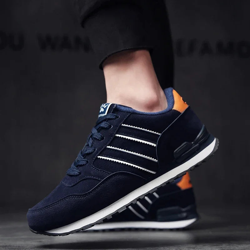 Newest Artificial Leather Men Causal Shoes Male Spring Men Fashion Light Shoes Sneakers Lac-up Flats Breathable Outdoors Sapato