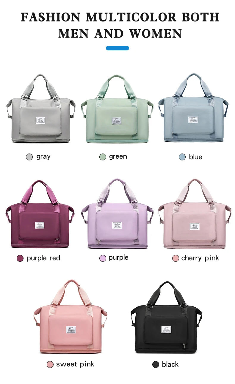 New Large Capacity Traveling Bags For Ladies Foldable Women Travel Backpack Sports Gym Yoga Waterproof Bag Duffle Handbag