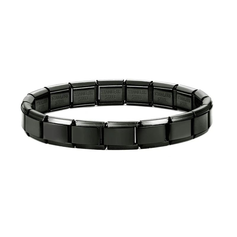 Italian Charm Bracelets DIY Basic Chain Stainless Steel Bangle Versatile Assembled Modules Ideal Gift 9mm Universal Dropshipping