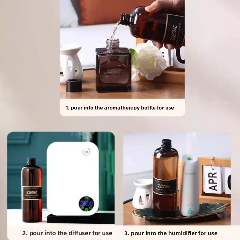 Refill Liquid For Aromatherapy Diffuser Fireless Aroma Essential Oil Long Lasting Car Home Bedroom Hotel Fragrance Scent Refill