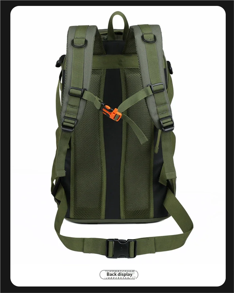 40L Travel Tactical Backpack Men Women Outdoor Travel Cycling Large Capacity Waterproof Lightweight Weight-Lifting Hiking Bag