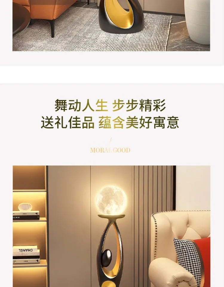 Art Floor Lamp for Living Room Bedroom Sofa Side Decorative Ambient Light Medieval Style High End Light Luxury Standing Lamp
