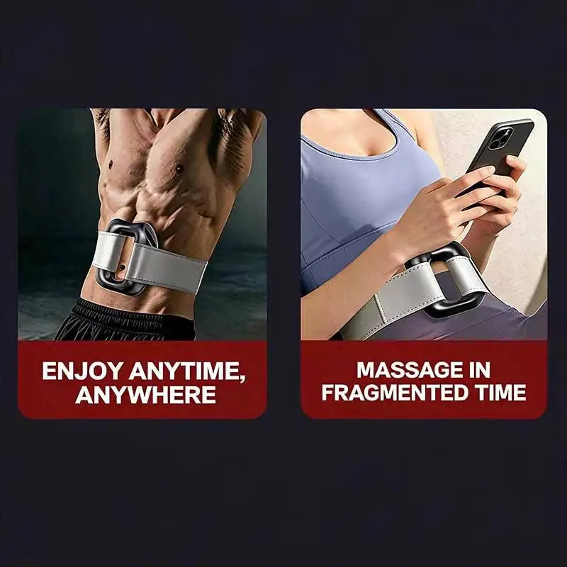 Electric rolling percussion massager Fascia Ring Belt Fat Burning BodyShaping HIGH FREQUENCY Kneading VIBRATION Fatigue relief