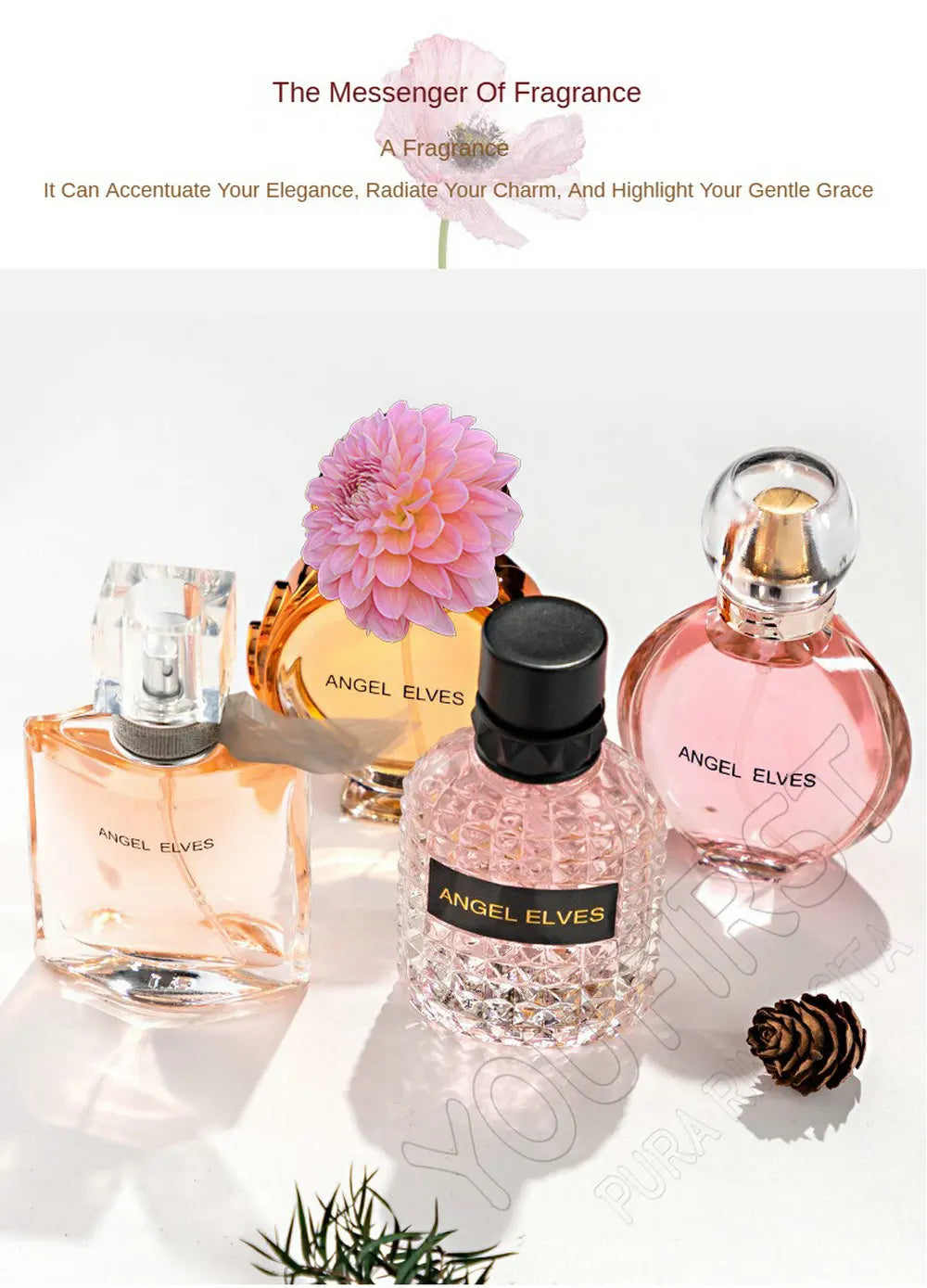 Luxury Brand Perfume Women 향수 ml Damen Parfums Femme Sweet Floral Scent Spray 120 Pheromone Perfumes De Mujer Gift Box 4Pcs Set