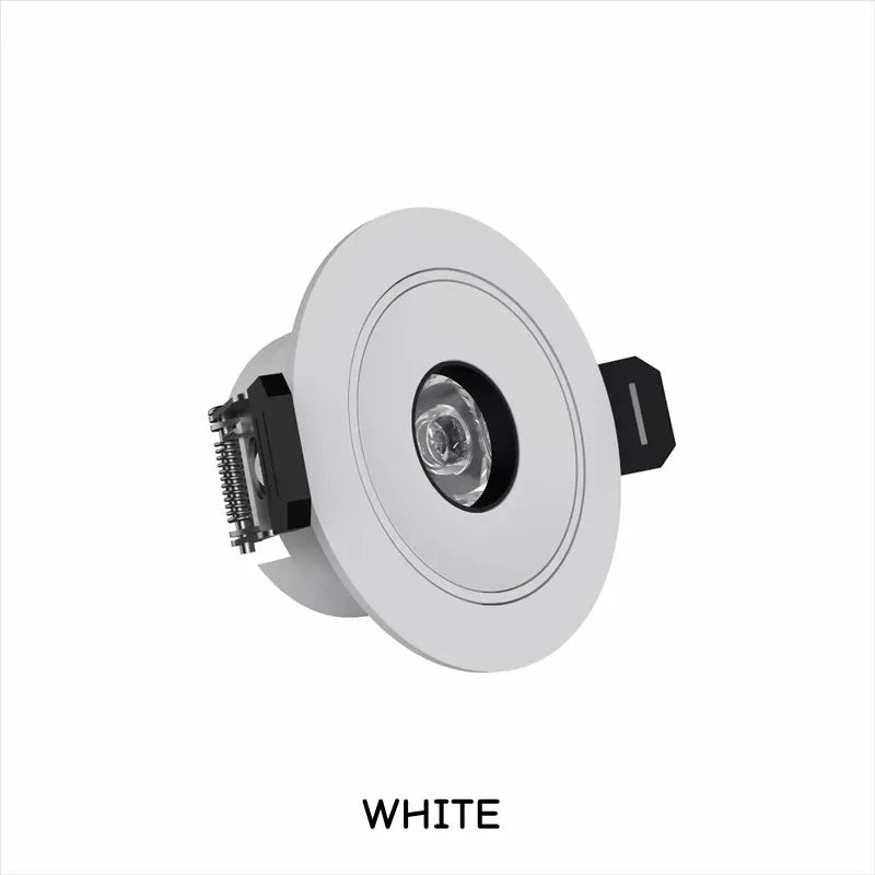 Embedded LED ultra-small spotlight, living room, corridor, wine cabinet, ambient lighting, 3°, 5°, 8°, 10°, 15° museum lighting