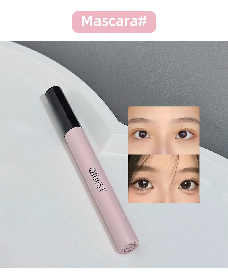 Multipurpose Makeup Set 4PC Liquid Lipstick,1 Pressed Powder,1 Face Blush,1 Eyeliner,1 Mascara,1 Eyebrow Pencil Korean Cosmetics