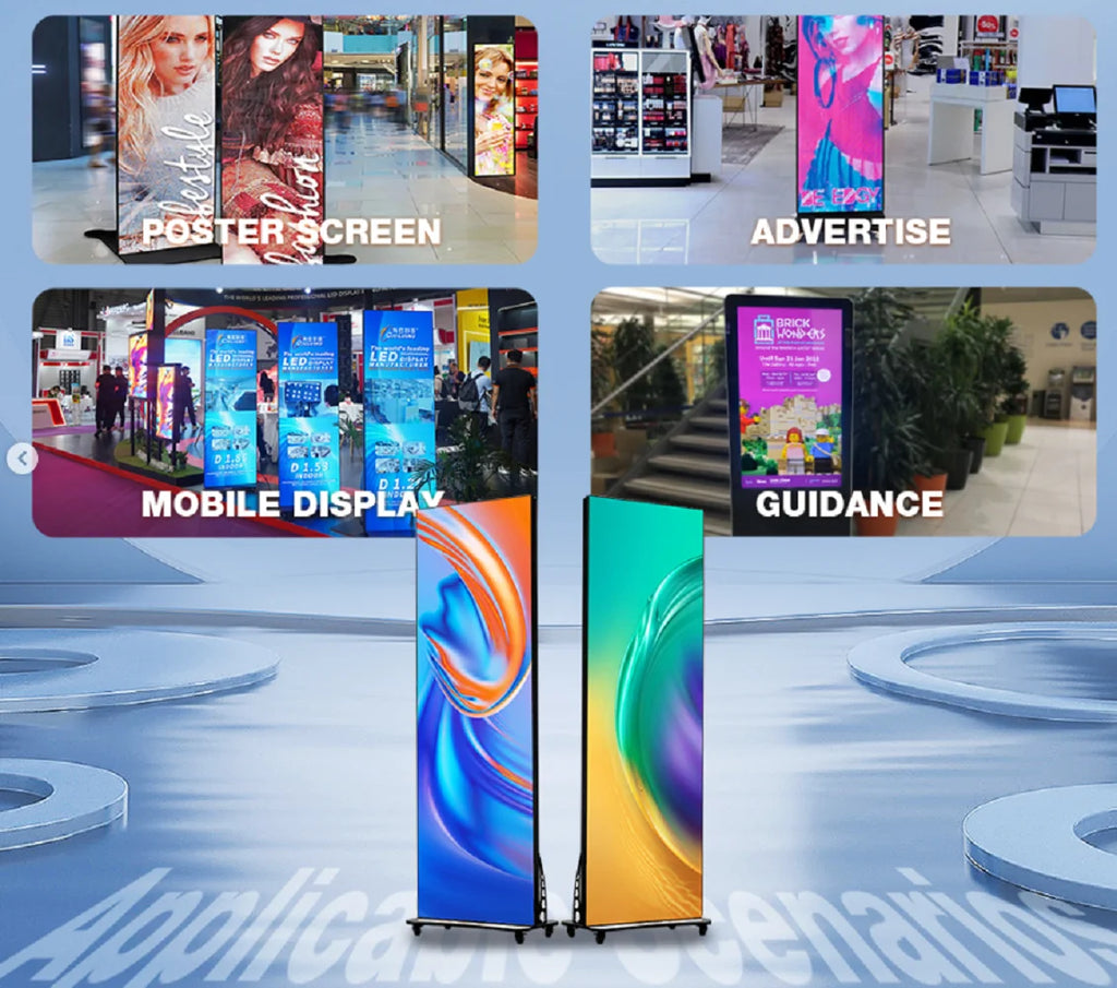 Foldable P1.53 640*1920mm COB Poster Screen LED display