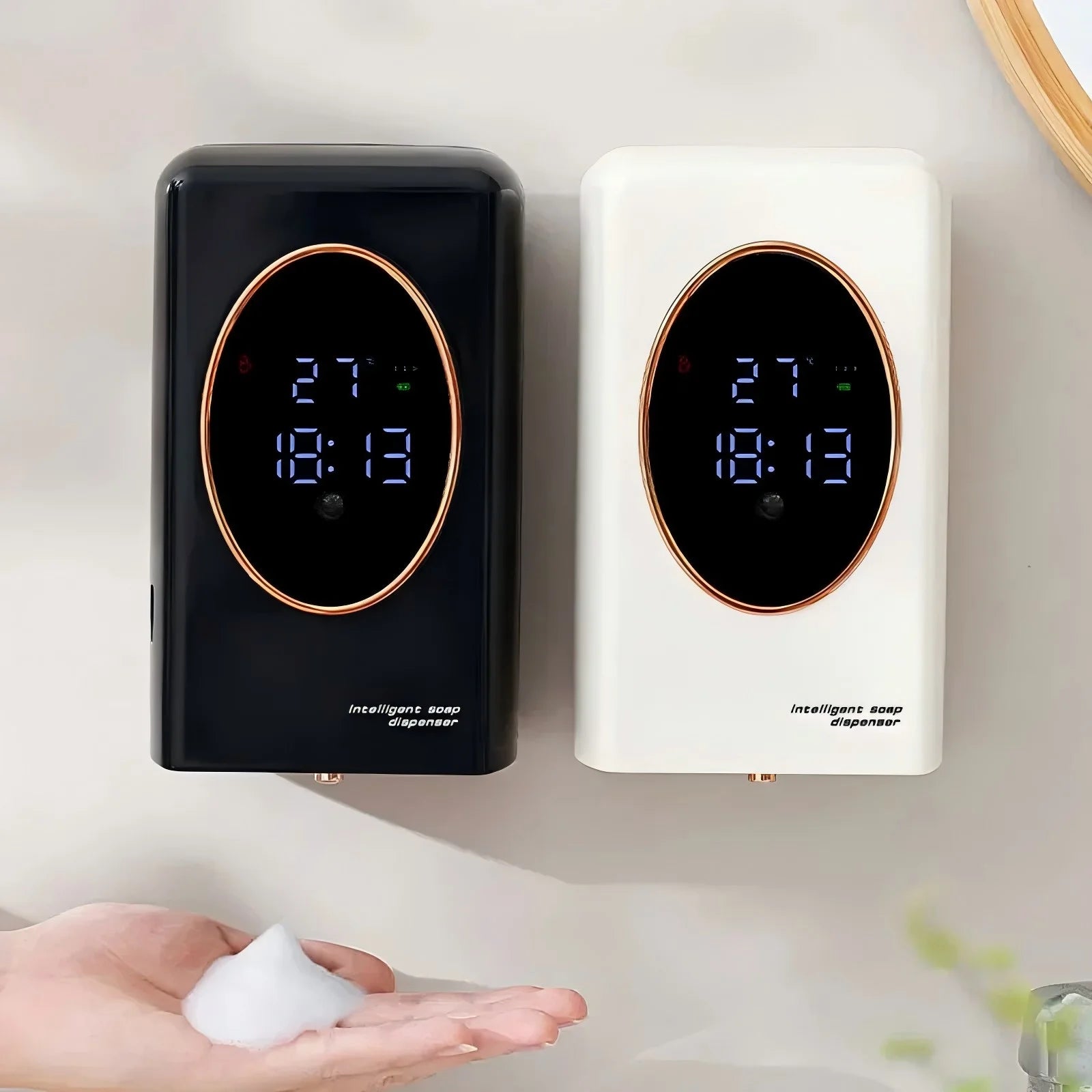 Automatic Soap Dispenser 480ml Smart Sensing Touchless Foam Soap Dispenser USB Recharging Wall Mounted for Bathroom and Kitchen