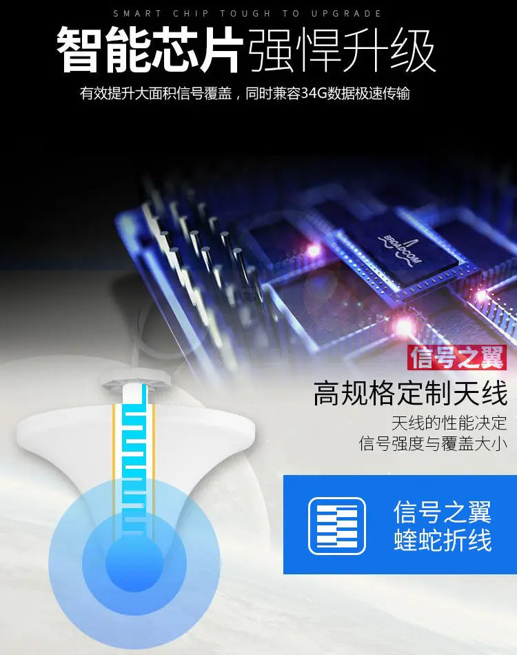High Power Mobile Phone Signal Amplifier Mobile Unicom Telecom Triple Network 45G Basement Office KTV Elevator