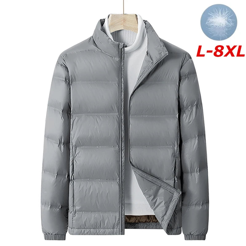Men Winter Stand Collar Down Jacket Warm Windproof Coat Men Casual Lightweight Puffer Jacket Waterproof High Quality jacket Male