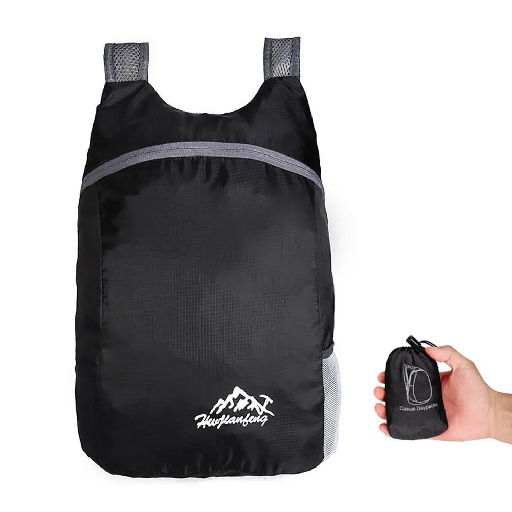 Folding Backpack Waterproof Lightweight Travel Storage Bag Hiking Sports Large Capacity Portable Outdoor Bag