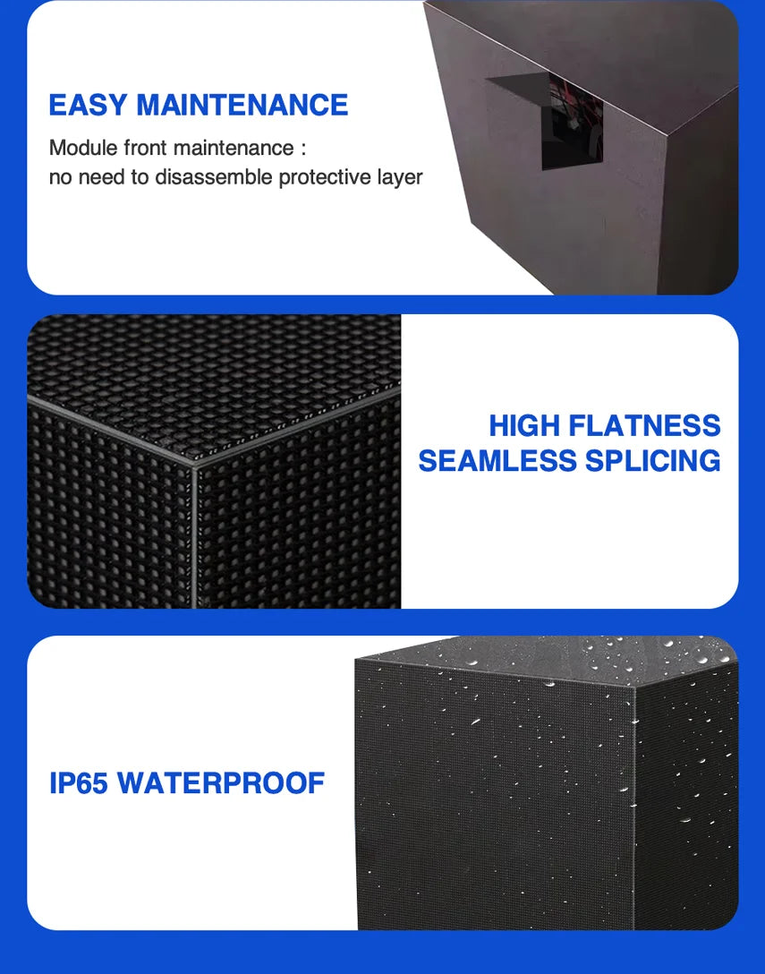 Outdoor Cube LED Display LED Display Waterproof for Advertising Four Sided LED Cube Panel Display Screen