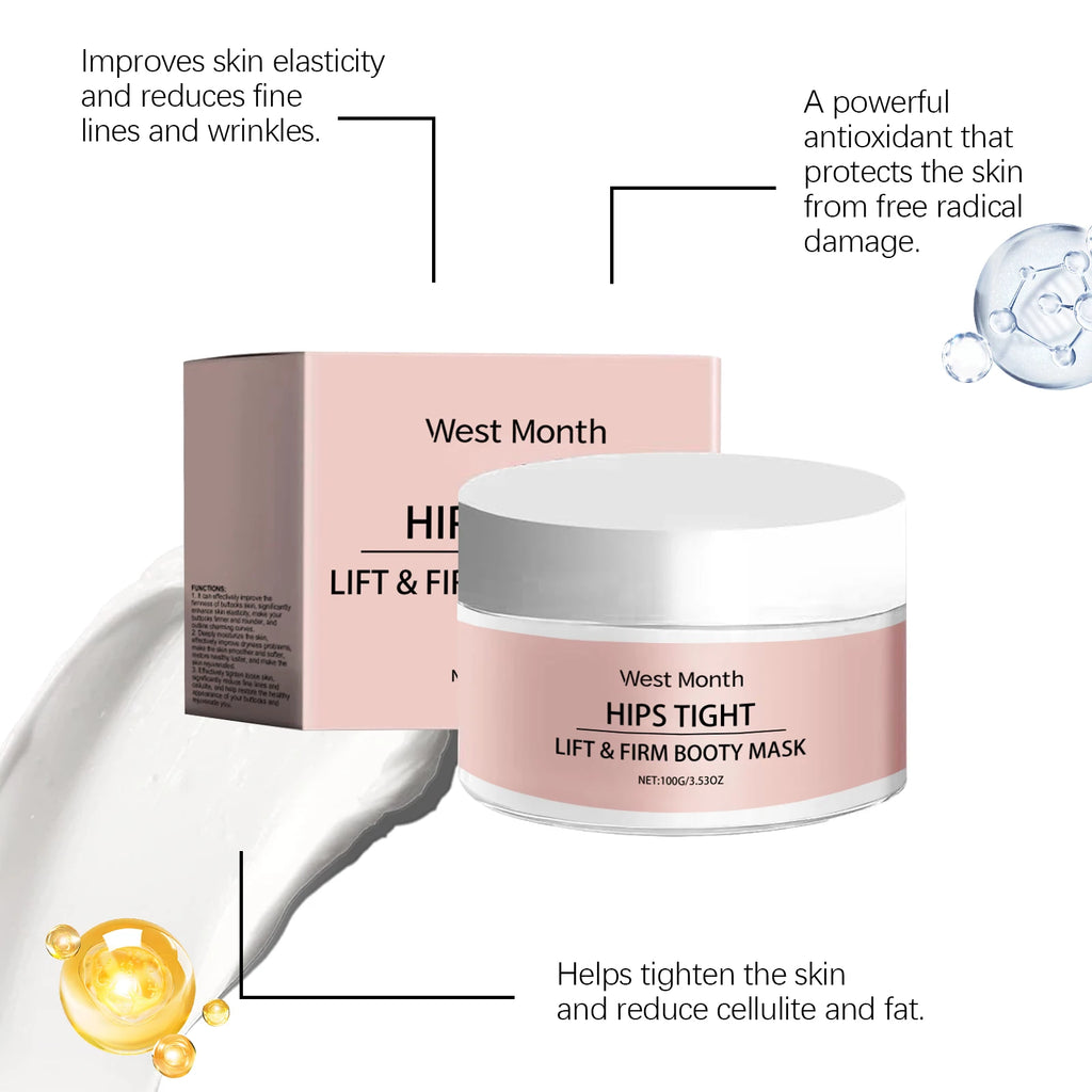 West Month Buttock Moisturizing Cream Buttock Care Firming Hydrating Moisturizing Lifting Nourishing Massage Care Cream
