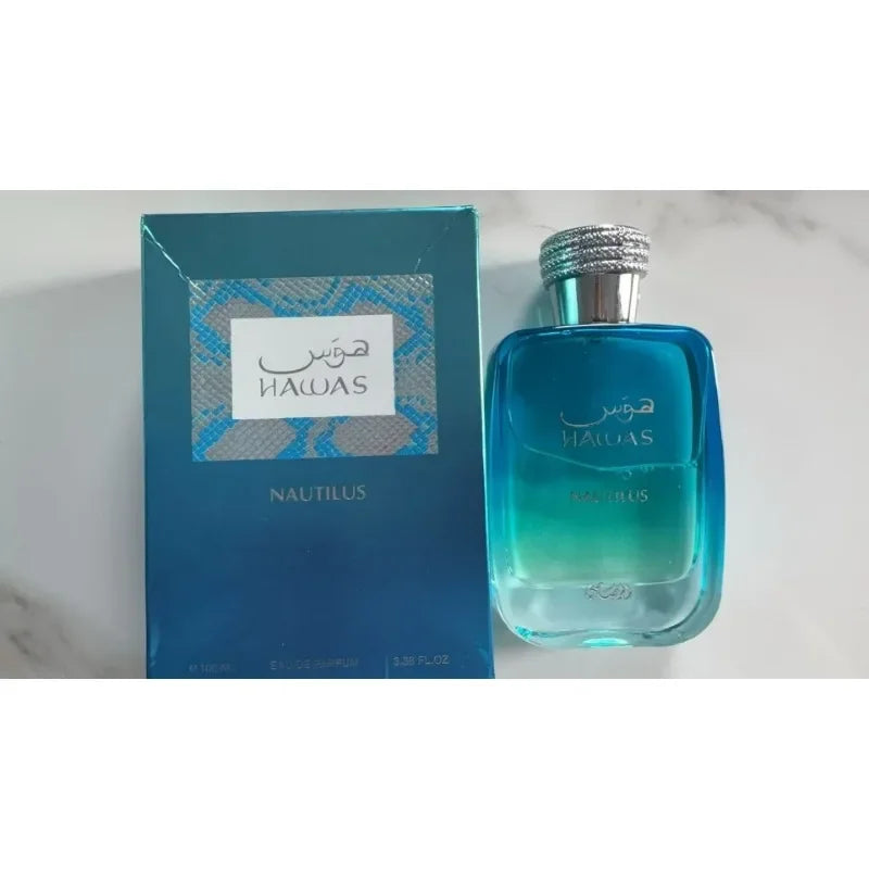 HAWAS 100ML Unisex Eau De Parfum Long Lasting Woody Aquatic Floral Fruity Oriental Fresh Perfume Fragrance