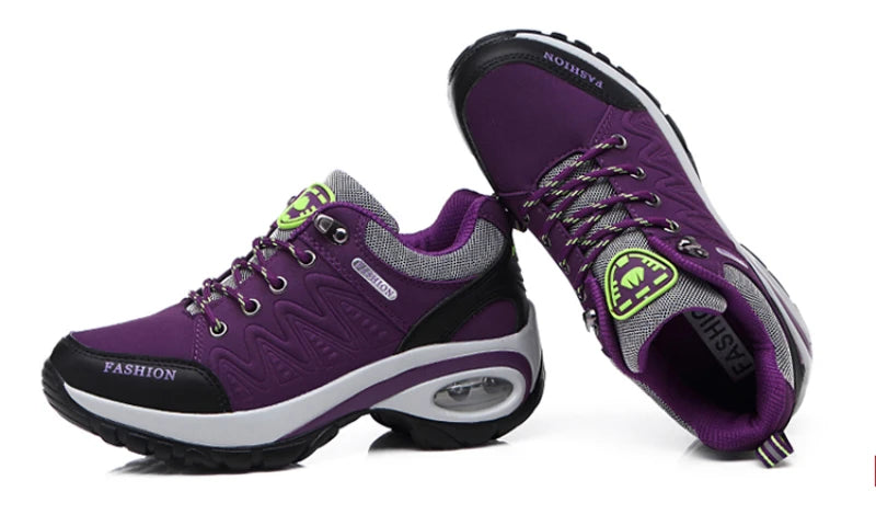 Casual Shoes For Spring And Autumn For Women, Thick Sole Shock-Absorbing Cushion Outdoor Shoes Middle-Aged Mother Travel Shoes