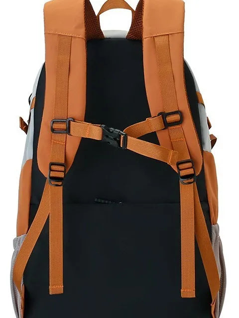 Men's Outdoor Large Capacity Backpack Travel Bag Women's Casual Hiking Bag Waterproof Lightweight Double Shoulder Bag