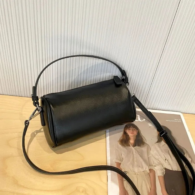 Ladies' Genuine Leather Small Shoulder Bag for Women Crossbody Fashionable Simple and Practical Soft Leather Darling Phone Bag