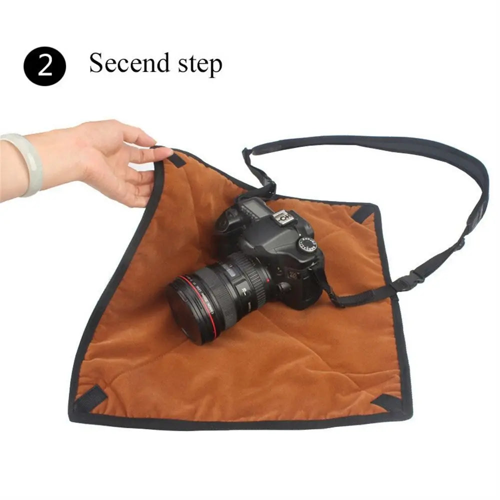 2 Colors Durable Simple Camera Protective Wrap  Flannel Cover Blanket SLR Photography Equipment Storage Bag
