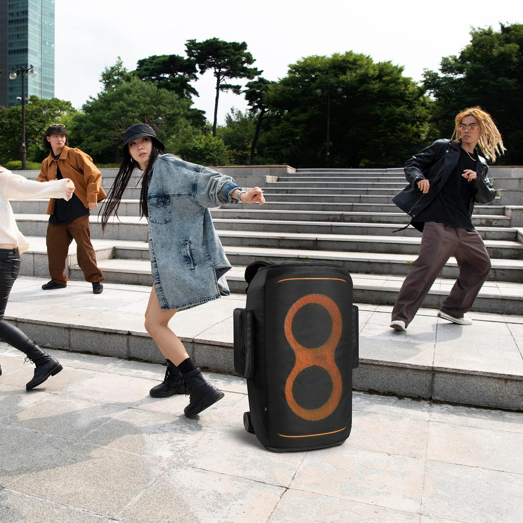For JBL PartyBox 520 Portable Speaker Dust Case with Storage Pocket Party Speaker Dust Cover Zipper Closure Speaker Accessories