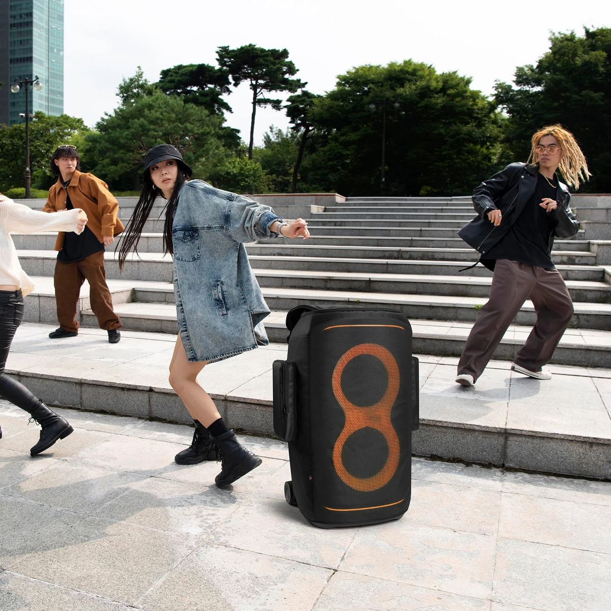 For JBL PartyBox 520 Portable Speaker Dust Case with Storage Pocket Party Speaker Dust Cover Zipper Closure Speaker Accessories