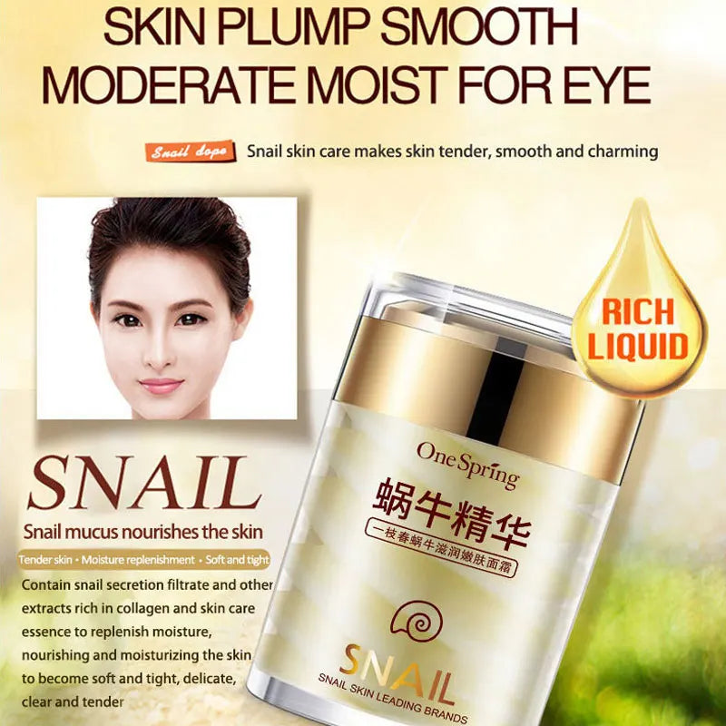 Snail Face Cream + Retinol Eye Serum Massage Roller 2pcs/Lot for Moisturizing Eye Bag Face Cream Skin Care Products