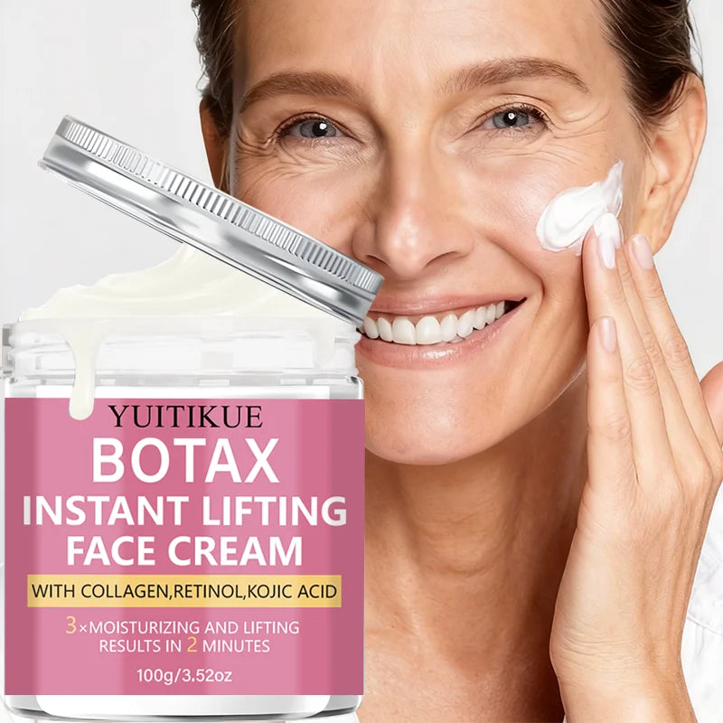 YUITIKUE BOTAX Face Cream Instant Lifting Collagen Retinol Kojic Acid Hydrating Smoothing Texture