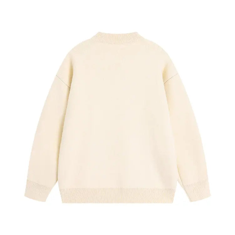 Men Korean Fashion Sweaters Solid Color Oversized Sweater Men Long Sleeve Shirts Autumn Winter Clothing Men Streetwear Pullovers