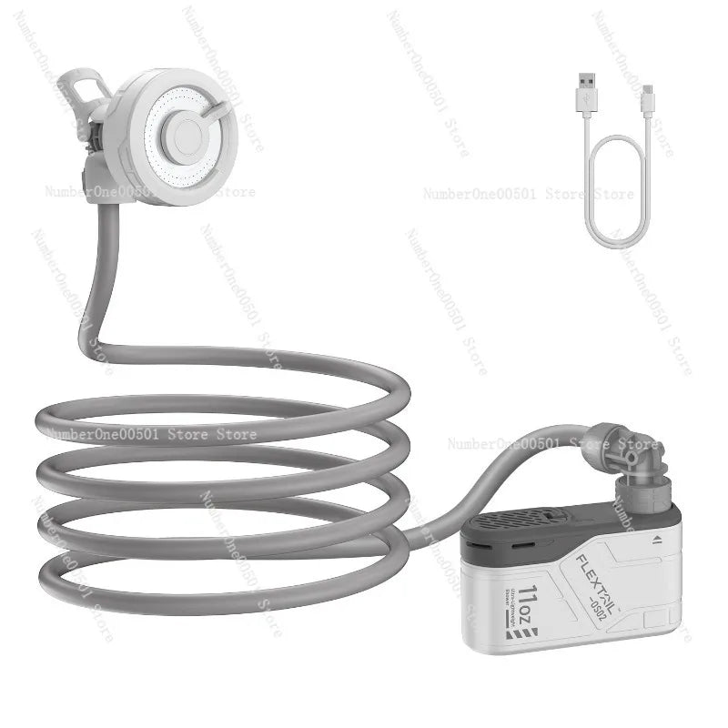 Portable Camping Shower Outdoor Battery Powered Shower Head System Dorm Bathing Kit High Pressure Spray Gun