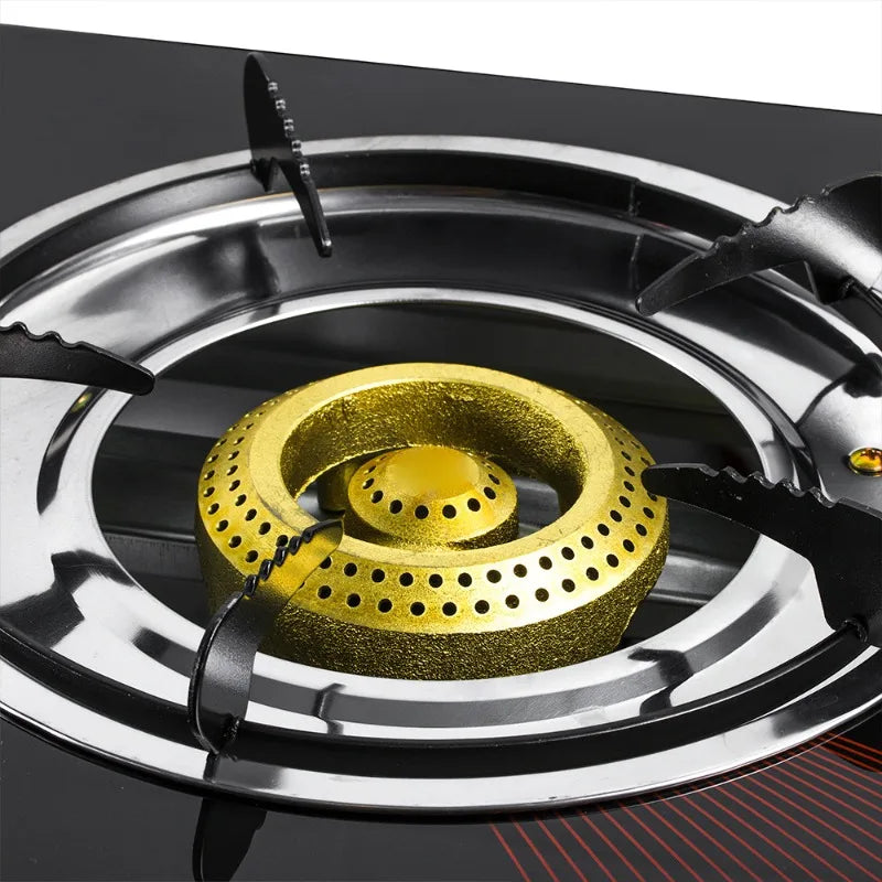 Sale Cooking Gas Stove with Electronic Ignition and Flame Fault Protection 3 Burners Desktop Fierce Fire Gas Stove for Kitchen