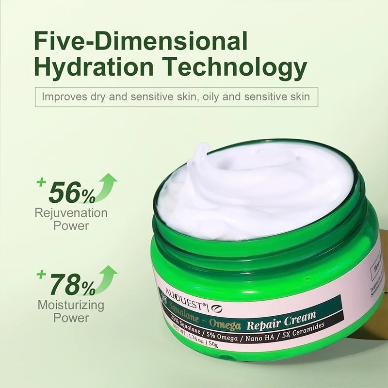 AUQUEST Niacinamide Face Cream Whitening  Moisturizing Hyaluronic Acid Smoothing Brightening Facial Cream Skin Care
