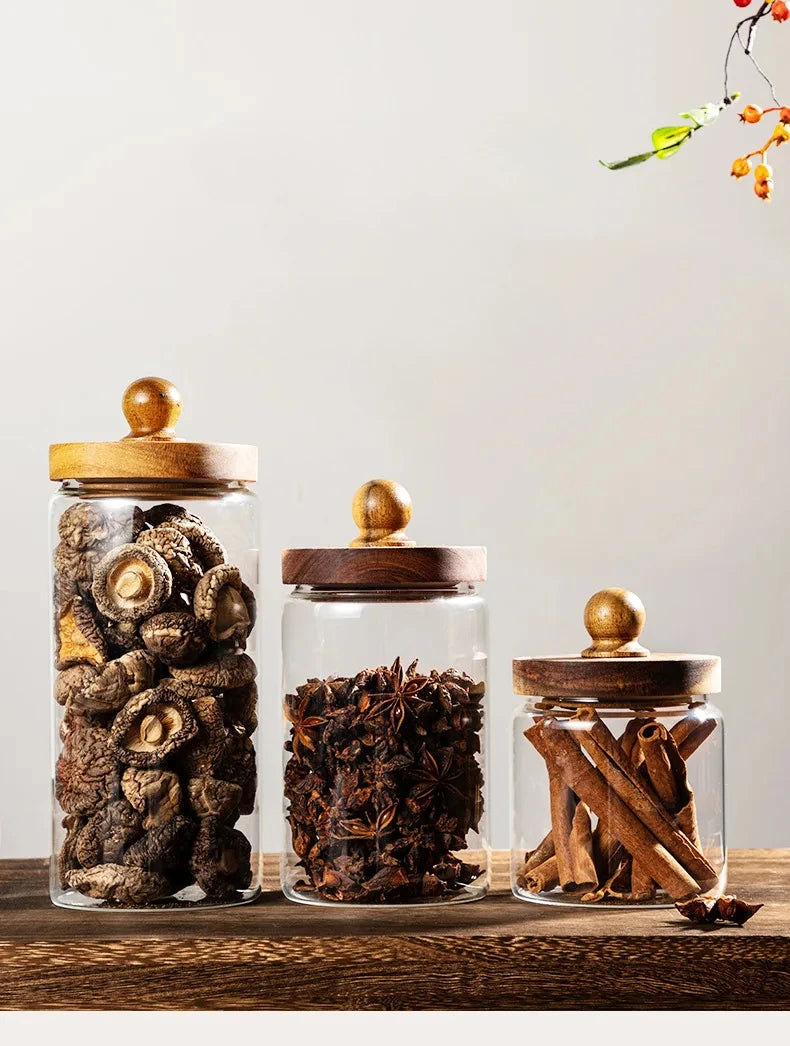 Sugar Coffee Tea Containers Airtight Food Containers Hermetic Pots for Food Container for Cereals Glass Jar With Lid Storage