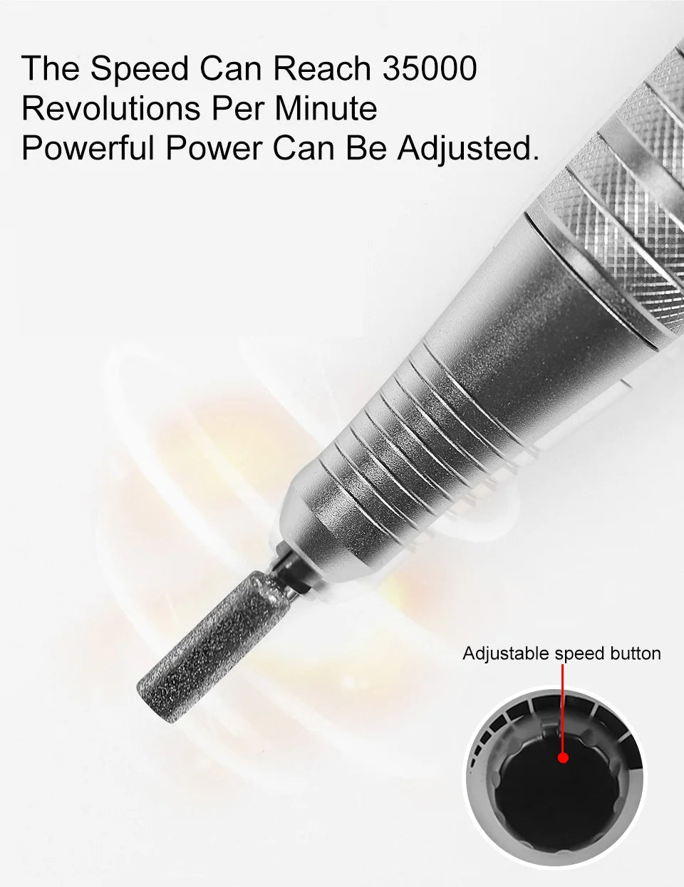 35000RPM Professional Nail Drill Machine for Manicure Drill Tips Electric Nails Sander Pedicure File Polisher Equipment Tools