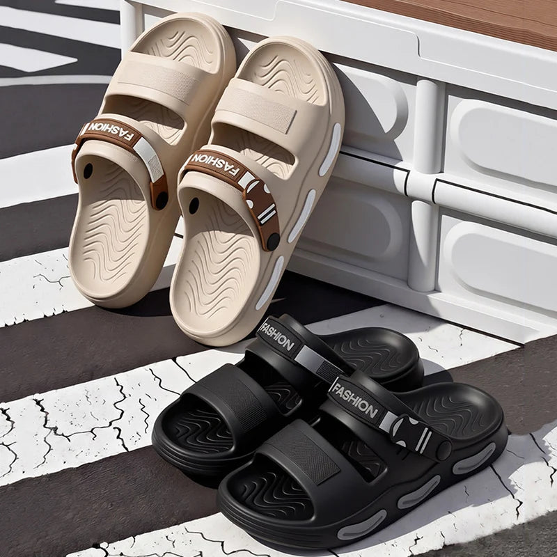 Thick Bottom Men's Sport Sandals Summer 2026 Outdoor Non Slip Drive Beach Sandles Men Lightweight Comfort Eva Platform Slippers