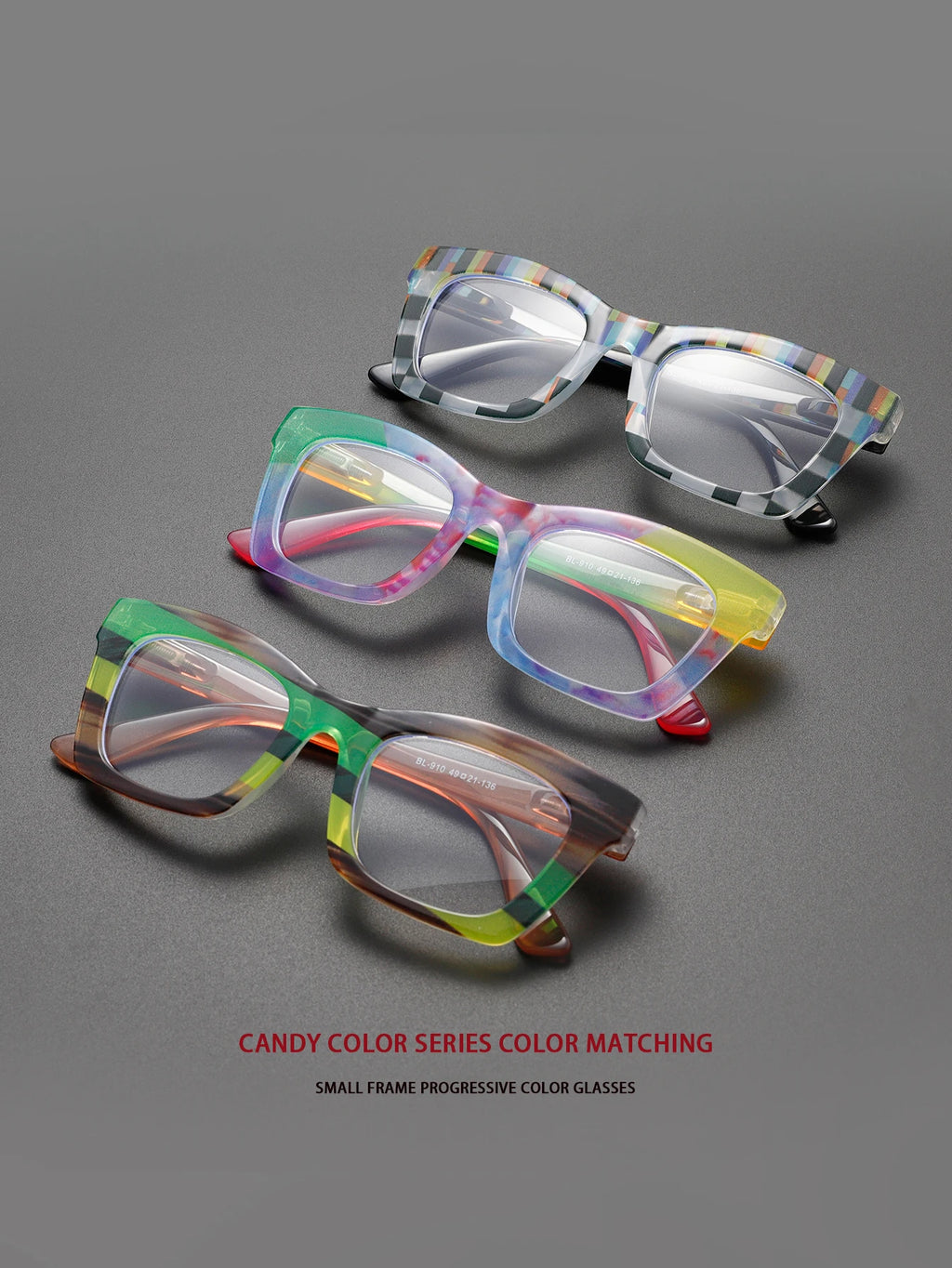 Multi Colored New Dazzling Frame Women's Flat Mirror European and American Fashion High-End Feeling Plain Face Eyeglass Frame
