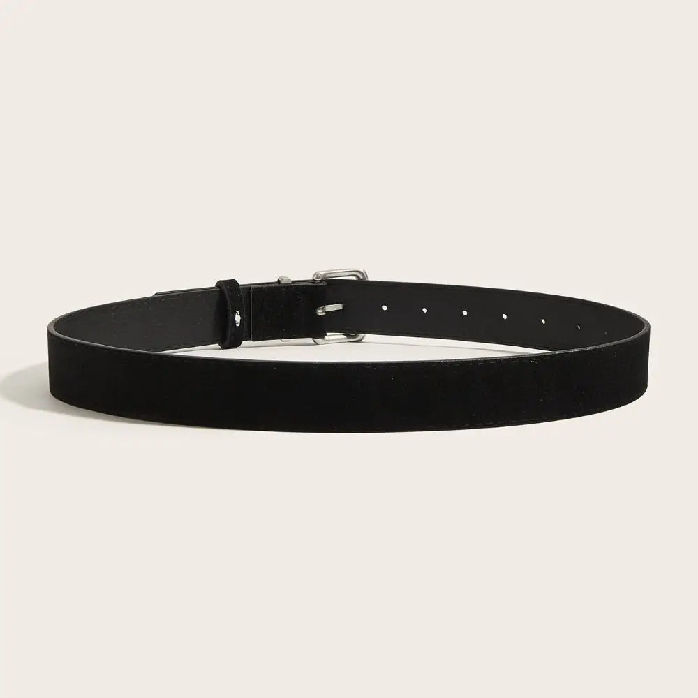 Maillard Style Suede Leather Wide Belt Trendy Luxury Design Business Waist Strap Versatile Casual Trouser Dress Belts Gifts