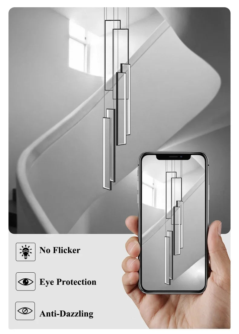 Stairs Lighting Led Ceiling Light Pendant Lamp For Dining Room Living Room Chandelier Modern Pendant Hanging Lamps For Ceiling