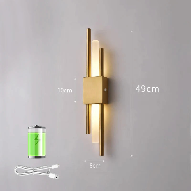 Modern LED Wall Lamp Indoor Lighting Bathroom Wall Sconces Light Fixture Living Room Corridor Bedroom Decoration Wall Lights