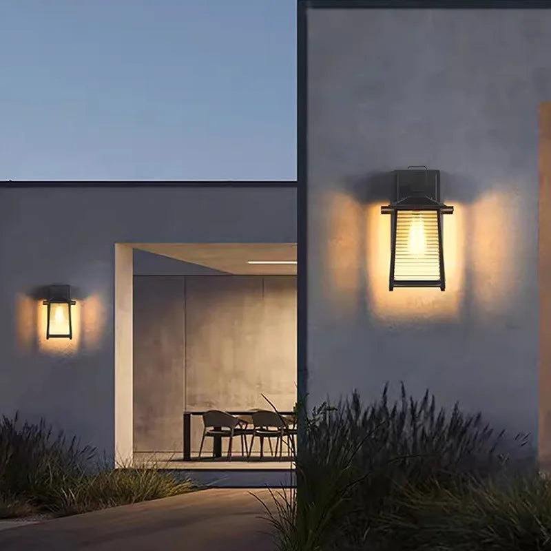 Outdoor Waterproof Garden Courtyard Lights, Outdoor Villa Corridors, Balconies, Doors, Exterior Walls, Wall Lights